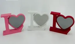 sublimation LED magic love heart photo frame mirror
