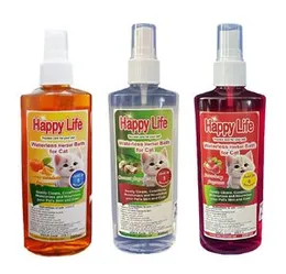 Happy Life Waterless Bath for Cats Kittens 200ml Herbal Bath Spray Dry Bath Shampoo
