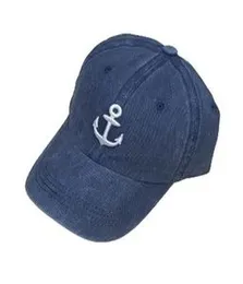 Cotton China washcaps Embroding Cap Dark Blue