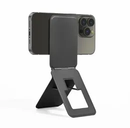 Wiwu MW-004 Mag Wallet X Pro Black â Magnetic Foldable Card Holder with Stand, Slim PU Leather