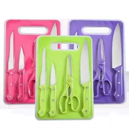 4 PCS Knife Set With Cutting Board