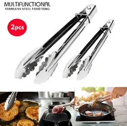 2-Piece Stainless Steel Food Tongs â Multifunctional
