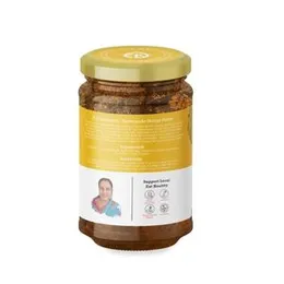 First Bud Organics Homemade Mango Pickle - 500gm | Authentic Indian Taste & Secret Rajashtani Receipe | Dry & Spicy Mango Pickle | Handmade Wi