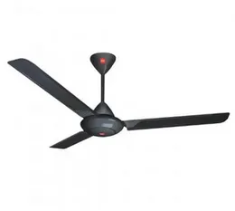 KDK Ceiling Fan Y56RC 56 Inch 3 Aluminum Blades 79W 275 RPM 5 Speed Slim Regulator black colour