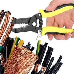 High Quality Professional Wire Stripper, Multipurpose wire crimping pliers, crimping cutter, hand tool for electricity 7-in-1 Wire Stripper 10-22AWG/0