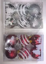 Party Christmas Baubles Pack Christmas Decoration 6cm Ball