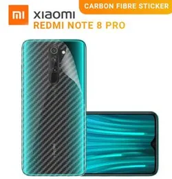 Carbon Fibre back sticker For Mi Redmi Note 8 Pro