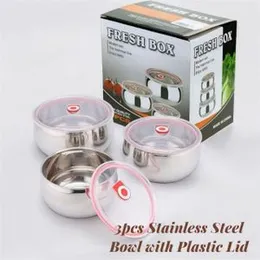 3pcs Stainless Steel Container Set
