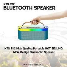 Kboard KTS-2112 Wireless Bluetooth Speaker â Portable 10W Rechargeable Audio System with RGB Flash Light, USB/TF Card & TWS Support â Bluetooth 5.