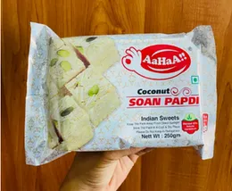 Aahaa Coconut Soan Papidi Indian sweets 250g