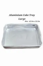 Rectangular Aluminium Cake Baking Tray â Large Size