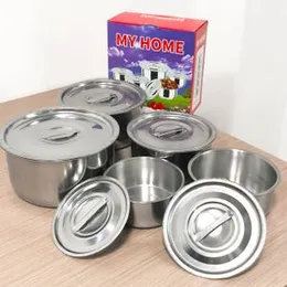 Stainless Steel Stock Pot 5pcs