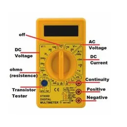 Mini Digital Multimeter Voltmeter Voltage Ampere Tester DC AC Ammeter Power DT830D