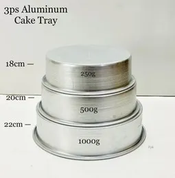 3pcs aluminum cake tray