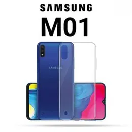 ThickBallon Clear Transparent Silicone Case back cover For Samsung M01