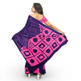 Pink with Batik Crack Batik Saree Sri Lanka