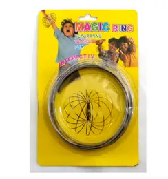 Magic Ring Educational Toy Kinetic Science Educational Spring Ring Stainless Steel Firm Flow Magic Ring Bracelet Toy for Stress Relief