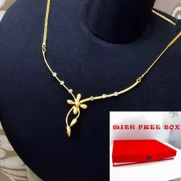 Gold Plated Stylish Flower Theme Necklace – Superb Finish Latest Design for Women