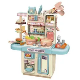 Girls Funny Plastic Kitchen Set Toy Pretend Play, Home Kitchen Toy, Mini Kitchen Toys Real Cooking Set for Kids
