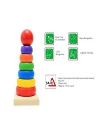 Rainbow Tower Wooden Activity Toy for Kids