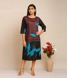 Blue with Black and Brown Premium Batik SV 06