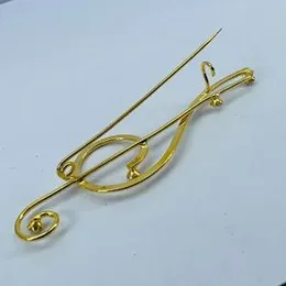 ESH Gold Plated Stylish Music Theme Kandiyan Saree Brooch / Saree Pin for Women