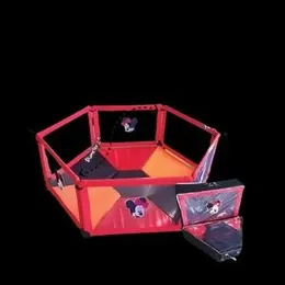 Yorking Baby Playpen Six-Plate Playpen Large Activity Playpen 6 Sides with Round Zipper Door Play Pen for Toddlers Playpen Baby |.