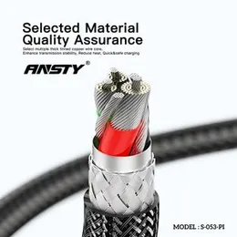 ANSTY 27W   Fast   Charging   LED   Type-C   to   Lightning   Cable