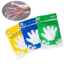 100 PCS Disposable Plastic Gloves