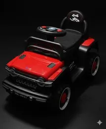 4-Wheel Electric Ride-On Beach Car for Kids 1-6 Outdoor Toy with Battery-Powered Plastic Material for Boys and Girls