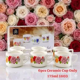 175 ml 6pcs ceramic cup