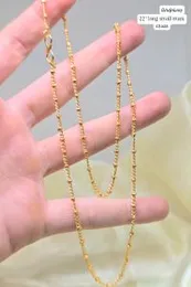 22" Long Small Mani Gold-Plated Chain â Elegant & Lightweight