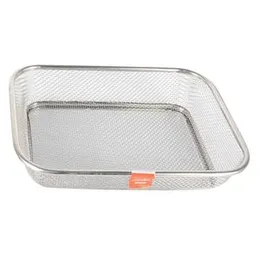 rectangular stainless steel mesh drain basket