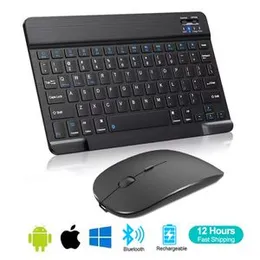 10inch Bluetooth Mini Wireless Keyboard for Apple IOS Android Tablet Windows PC Wi-Fi + Rechargeable