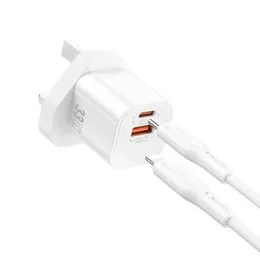 Wiwu Cube 33W A+C Fast Charger with Type-C to Lightning Cable (UK)