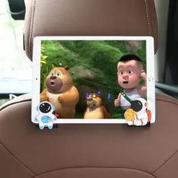 Car Backseat Headrest Hook/Hanger Universal Durable Organiser Space Saver for Handbag, Wallets, Keys, Grocery Bags (Astronauts, Pack of 2)