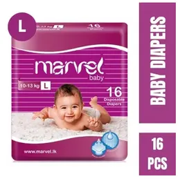 Marvel (Large) Baby Diapers â 16 Pcs