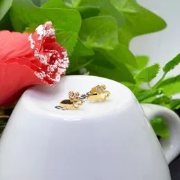 Gold Plated Three Heart Earring For Women.