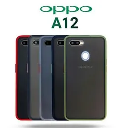 Gingle Jingle Series OPPO A12 Anti-Knock Armor Protective Cover Translucent Matte Hard Phone Case