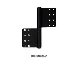STEEL HINGE 6 X 3 DOUBLE BLACK LEFT
