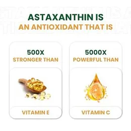 Himalayan Organics Naturally Sourced Astaxanthin 4mg | Supports Antioxidant Brain,Eye & Skin Health | Improves Muscle Endurance & Recovery, Builds Imm