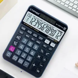 CTIFree DJ-120D Desktop Calculator 12 Digit 150 Steps Check Recheck Tax Solar Battery GT Markup Office Business Retail Billing