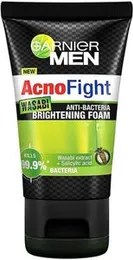 Garnier Men Acno Fight Wasabi Anti Bacteria Brightening Foam Face Wash 100Ml
