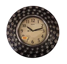 Rich Clock Wall RHC-7523 Round Analog Quartz Plastic Battery Silent Wall Clock