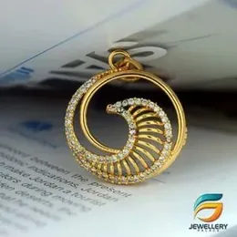 Good Quality Gold Plated GJP Stylish Medium Size Special Derana Pendant For Women.