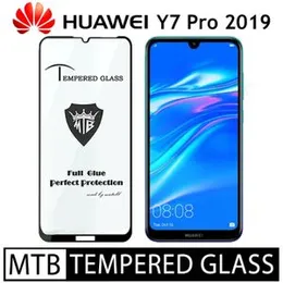 Huawei Y7 Pro 2019 Branded MTB High Quality Screen Protector Full Glue 9D MTB tempered Glass for Huawei Y7 Pro 2019