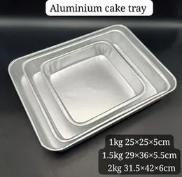 Aluminium Rectangular Cake & Dessert Tray