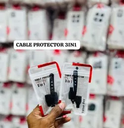 3-in-1 Cable Protector Value Set.Cable Saver Cord Protector Charger Cable Protector Cable Connection Protection