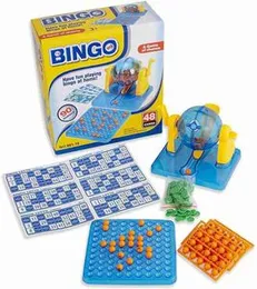 Portable Family Fun Bingo Playset Board Game with Multiple Player Cards and Bingo Balls Bingo Playset for Kids