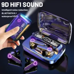 M19 TWS Wireless Earbuds Bluetooth 5.1 Earphones HiFi Stereo LED Digital Display Touch Control Noise Cancelling IPX7 Waterproof Gaming Headset CVC8.0